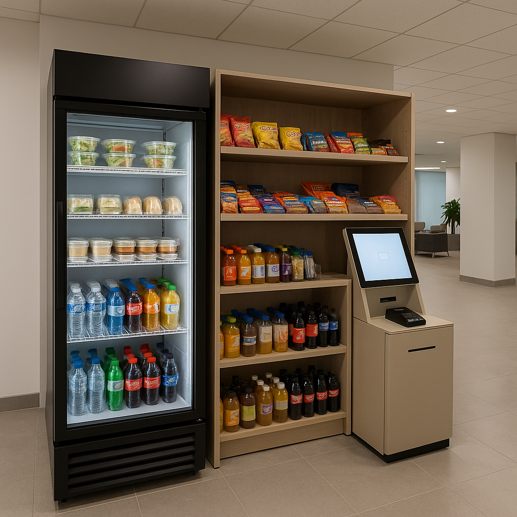 Self-service micro market in a Englewood Cliffs, NJ multi-tenant building
