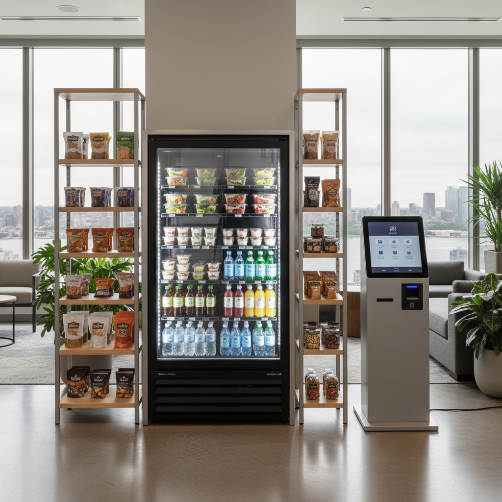Self-service micro market in a Fort Lee, NJ multi-tenant building