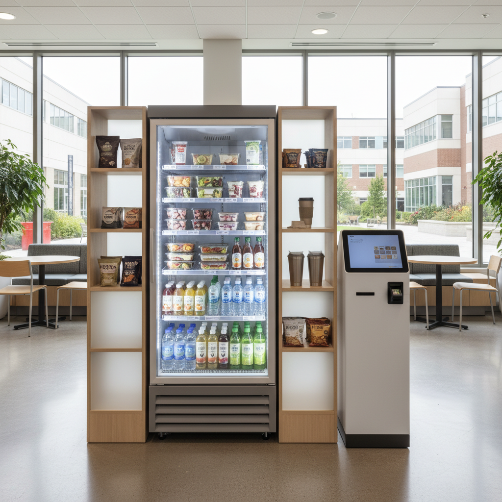 Self-service micro market in a Hackensack, NJ multi-tenant building