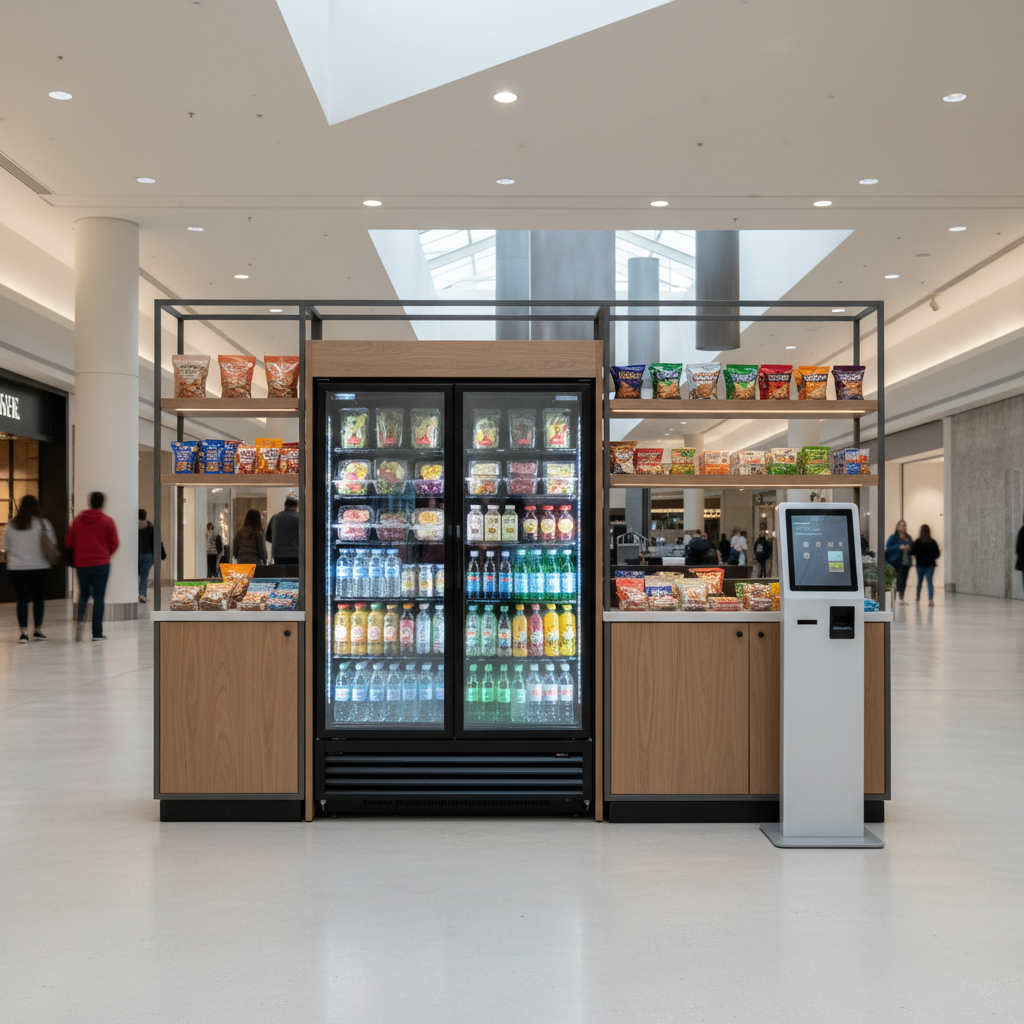 Self-service micro market in a Paramus, NJ multi-tenant building