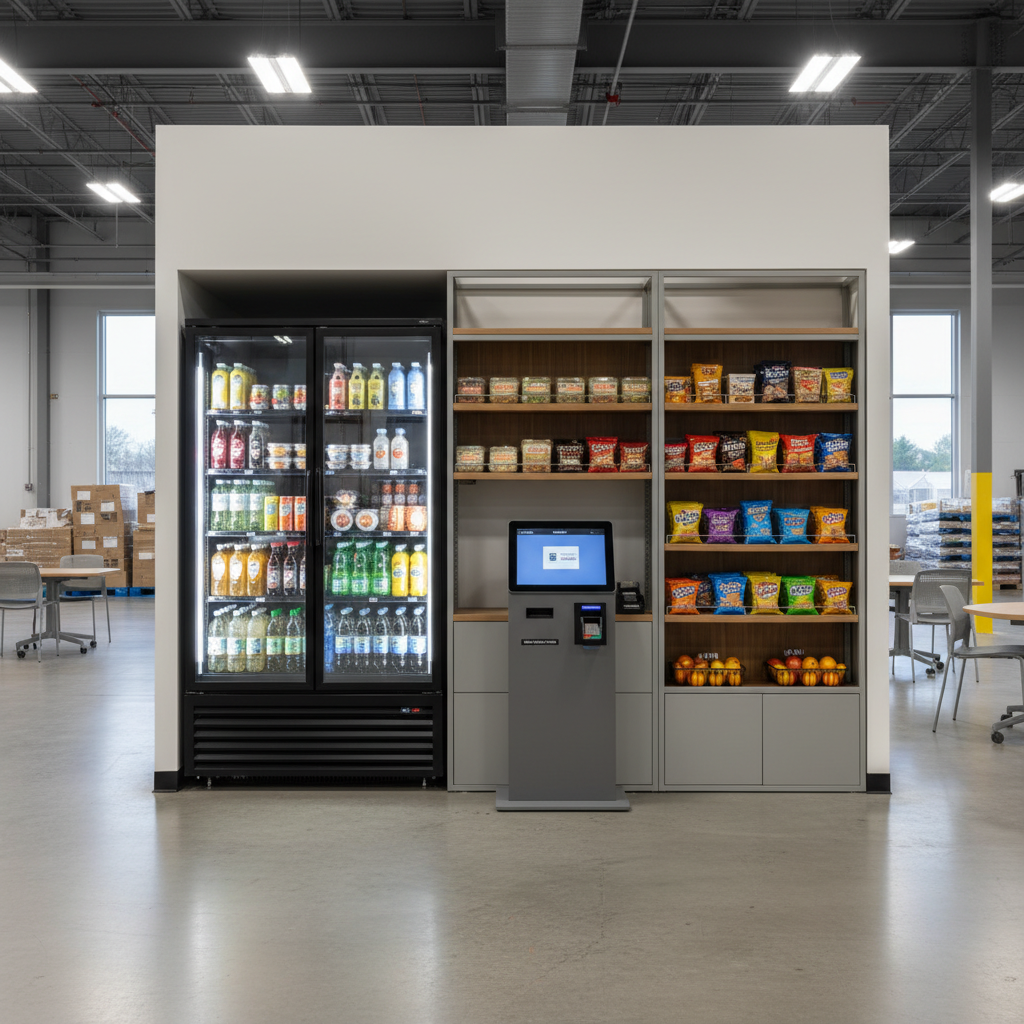 Self-service micro market in a Secaucus, NJ multi-tenant building