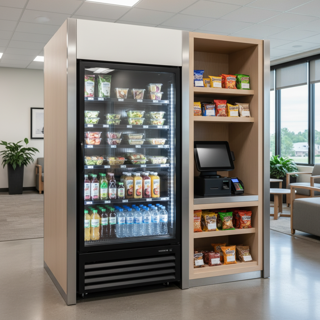 Self-service micro market in a Teaneck, NJ multi-tenant building